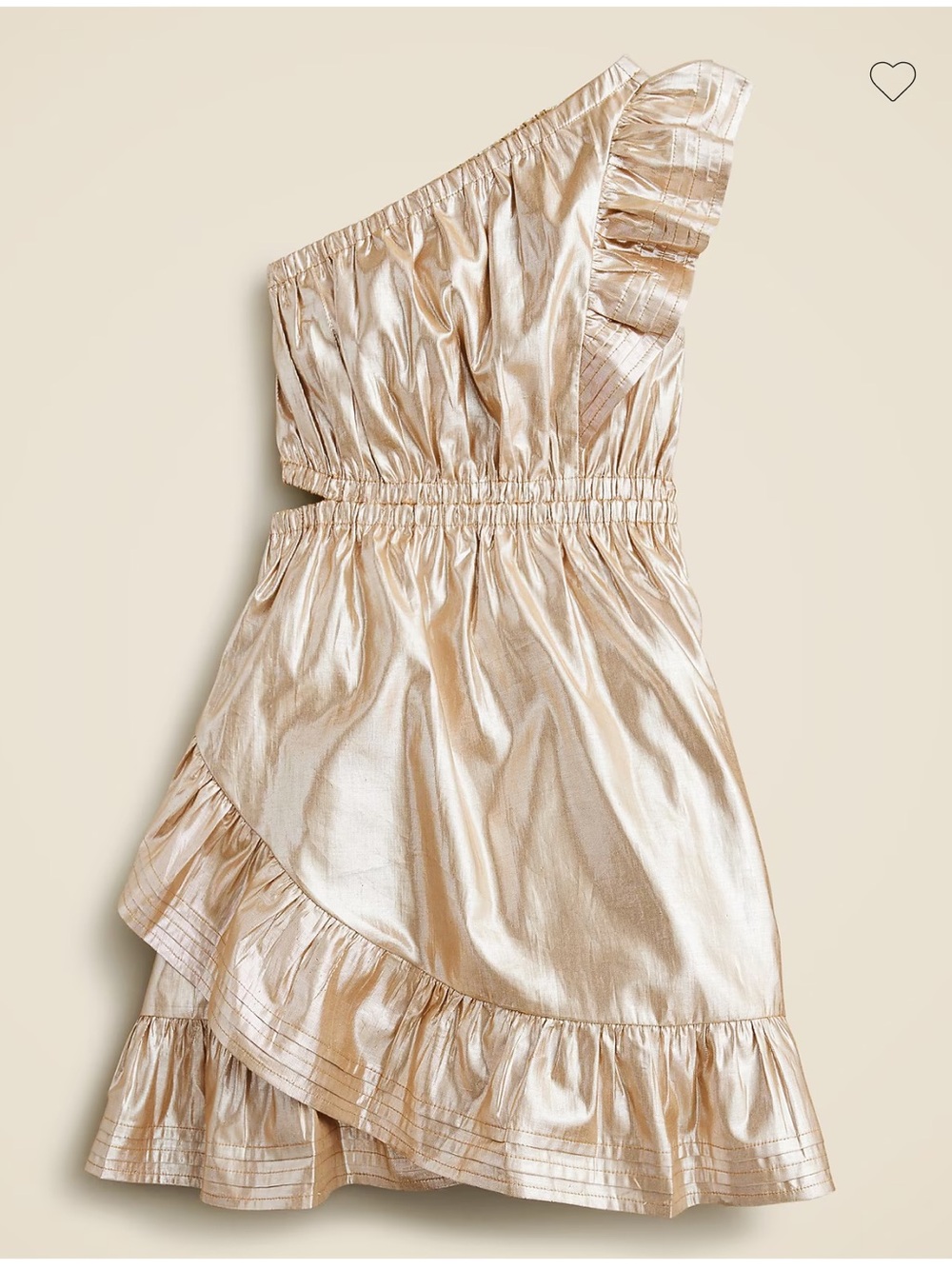 J Crew gold dress.